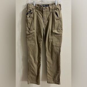 Ariat Rebar M4 Relaxed Straight Pants 30x34 Tan Cargo Utlity Western Workwear